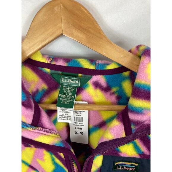 NWT Kids' Retro Mountain Classic Fleece Jacket size L 14/16 - Picture 2 of 3